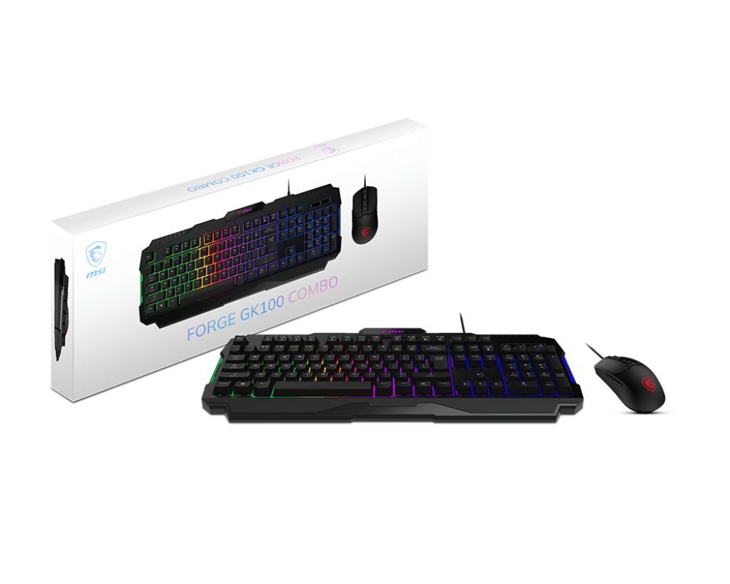 MSI FORGE GK100 Keyboard & Mouse COMBO MSI FORGE GK100 Keyboard & Mouse COMBO